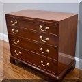 F43. Baker Furniture Historic Charleston bachelor's chest. 33"h x 36"w x 19"d 